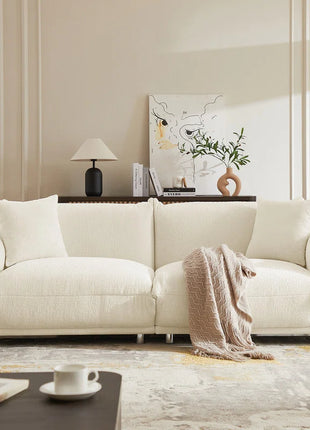 Anarii 85" W Oversized Loveseat Sofa Cloud Couch Curved Sofa Modern Sofa Living Room Couch Comfy Couch Deep Sofa