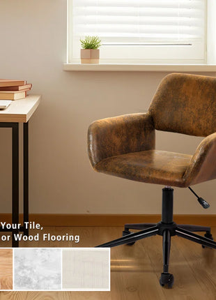 Hurrem 360 Degree Swivel Task Chair with Ergonomic Design, Height Adjustable for Bedroom, Office