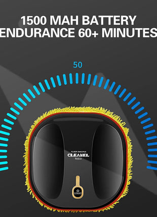 Lazy Home Smart Mopping Robot,Automatic Floor Mopping Robot Wet and Dry,Robot Vacuum,Sweeping Robot Household Mop,Sweeping Robot Vacuum Cleaner,Robot Vacuum Pet Hair,Robot Vacuum Cleaner (B, Black)