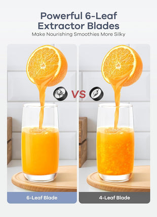 Smoothie Blender, 12-Piece Blenders for Smoothies with 2 Auto-Smart Programs,Pulse Function and Speed Control, 43 Oz Large Blender Jar, 2 * 24Oz Portable Blender Cups and Cleaning Brush