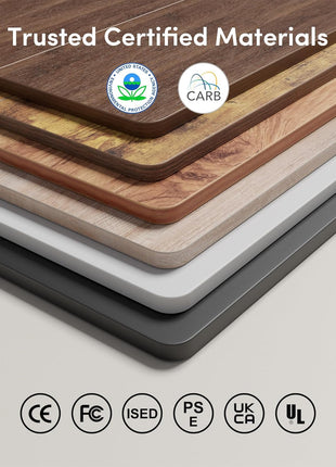 Electric Standing Desk, 47"X24" Height Adjustable Desk, Sit Stand up Desk with 4 Memory Buttons, Computer Workstation with Splice Board, Maple Wood