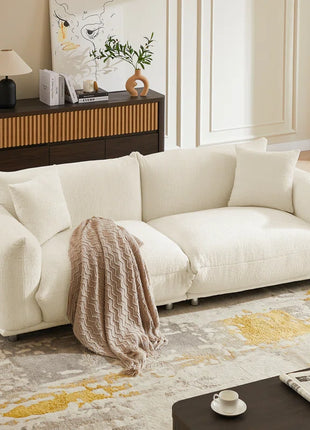 Anarii 85" W Oversized Loveseat Sofa Cloud Couch Curved Sofa Modern Sofa Living Room Couch Comfy Couch Deep Sofa