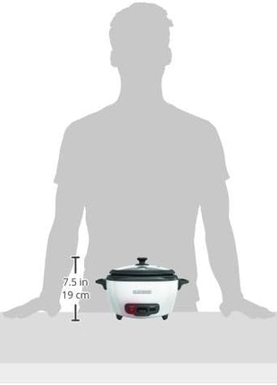 2-In-1 Rice Cooker & Food Steamer - 6-Cup Capacity, Automatic Keep Warm, Nonstick Bowl, Steaming Basket - Effortless Cooking