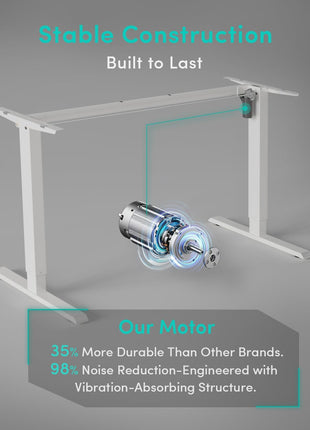 Electric Standing Desk, 47"X24" Height Adjustable Desk, Sit Stand up Desk with 4 Memory Buttons, Computer Workstation with Splice Board, Maple Wood