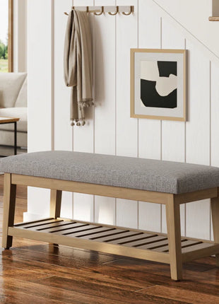 Hahnville 43.3'' W Upholstered Storage Bench