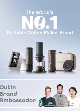 Nano Portable Electric Espresso Machine, Travel Coffee Maker for Camping, Car Coffee Maker Self-Heating with USB-C, with Ground Coffee & NS Capsule for RV, Hiking, Office