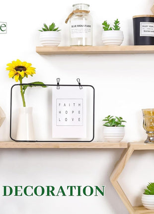 6Pcs Fake Plants Cute Succulent Small Artificial Plants for Home Office Bathroom Living Room Bookshelf Bedroom Decor Indoor Aesthetic