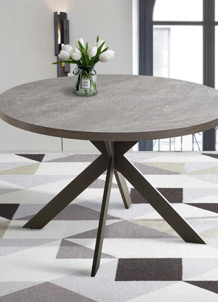 Garrell 46‘’ round Dining Table, Mid-Century round Kitchen Table for 4 Person, Modern Leisure Coffee Table