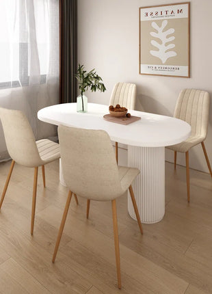 Grubman Linen Upholstered Metal Leg Side Chair