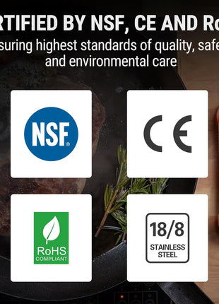 Waterproof Digital Instant Read Meat Thermometer Kitchen Cooking Food Thermometer with Backlight Steak Oil Fry Candy Thermometer