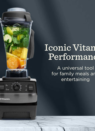 001372 Blender Professional-Grade Container, Self-Cleaning 64 Oz, Black