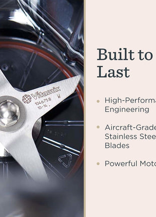 001372 Blender Professional-Grade Container, Self-Cleaning 64 Oz, Black