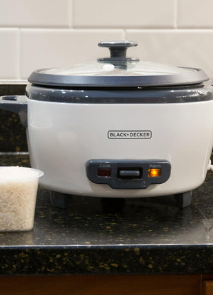 2-In-1 Rice Cooker & Food Steamer - 6-Cup Capacity, Automatic Keep Warm, Nonstick Bowl, Steaming Basket - Effortless Cooking