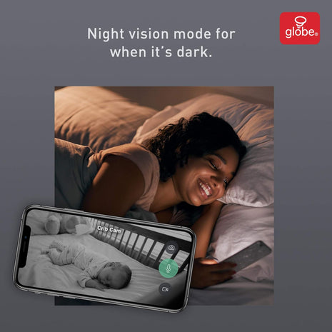 Electric Wi-Fi Smart Indoor/Outdoor Security Camera, No Hub Required, 1080P, Motion Detection, 2-Way Voice, Night Vision, Silver and White (50108)