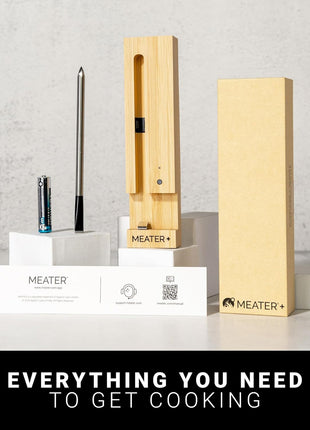 plus | Smart Meat Thermometer with Bluetooth | 165Ft Wireless Range | for the Oven, Grill, Kitchen, BBQ, Smoker, Rotisserie