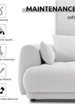 144" Modular Cloud Sectional Sofa with Ottoman – Oversized Plush L-Shaped Couch, Reversible Chaise & Adjustable Layout, Perfect for Living Room or Home Theatre