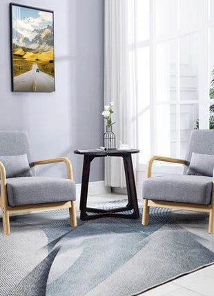 Bonnita 26" Wide Mid Century Upholstered Accent Chair with an Extra Pillow