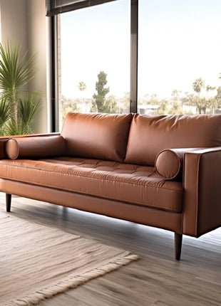 Burkleigh 70.1'' Faux Leather Sofa