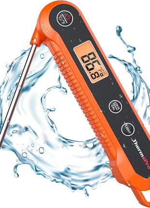 Waterproof Digital Instant Read Meat Thermometer Kitchen Cooking Food Thermometer with Backlight Steak Oil Fry Candy Thermometer