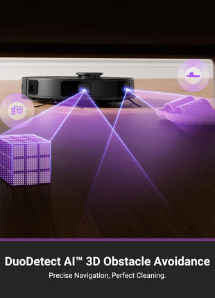 E20 plus Robot Vacuum with Bagless Self Emptying Station, Robotic Vacuum and Mop Combo, 45-Day Capacity, Upgraded 8000Pa Suction and anti Hair-Tangling Brush, Lidar Navigation, App Control