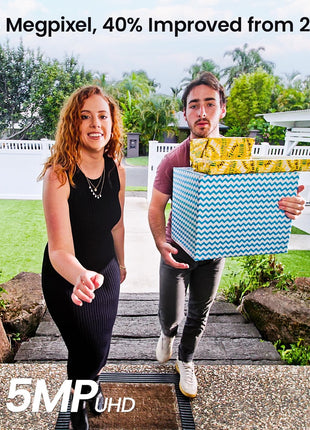 Doorbell Camera Wireless Outdoor,  5MP Ultra HD, 3D Motion Detection Video Doorbell with Chime, Enhanced (2.4/5 Ghz) Wifi, 180-Day Battery Life, Work with Alexa & Google Assistant