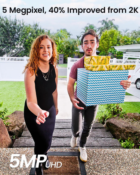 Doorbell Camera Wireless Outdoor,  5MP Ultra HD, 3D Motion Detection Video Doorbell with Chime, Enhanced (2.4/5 Ghz) Wifi, 180-Day Battery Life, Work with Alexa & Google Assistant