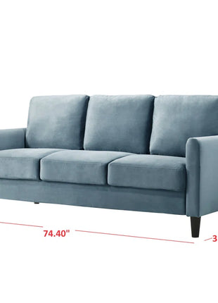 Lidio 74.4'' Velvet Sofa