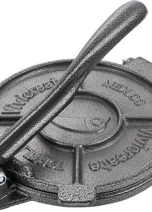 Cast Iron Tortilla Press 7.5 Inch. Tortilla Maker, Dough Press,Flour Tortilla Press, Rotis Press, Grey Color