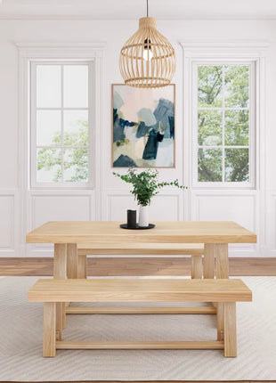 Linzy 6-Person Solid Wood Dining Set