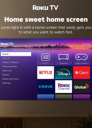 Roku TV Smart Projector with Wifi and Bluetooth, D1R Cube Roku Streaming Experience Built-In, Sealed Optical Engine, 1080P FHD, Dolby Audio, Portable Mini Projector for Home/Outdoor Movies