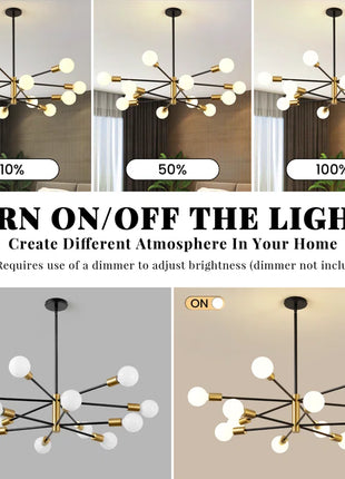 Croner Dimmable Sputnik Chandelier