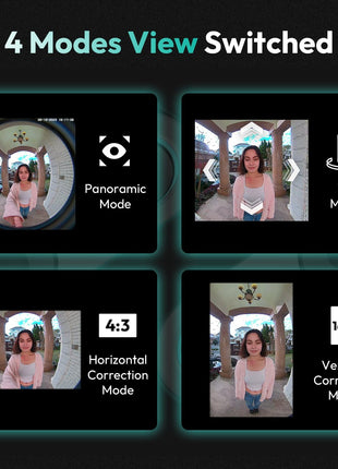 Doorbell Camera Wireless Outdoor,  5MP 1:1 Head-To-Toe with 180° View, No Monthly Fee, 2-Way Audio, Ai/Rader/Pir Detection, 2.4&5Ghz Wifi, Battery/Wired, Night Vision, Alexa & Google Assistant