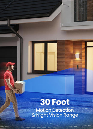 Doorbell Camera, Wireless Video Doorbell, 2.4 Ghz Wifi, No Hub, Two-Way Audio, Motion Detection, Night Vision, 1080P HD, Micro SD Card Storage, Wired, Cam/Door/Wifi