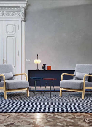 Bonnita 26" Wide Mid Century Upholstered Accent Chair with an Extra Pillow