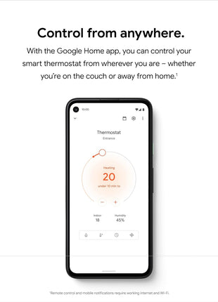 Nest Thermostat - Smart Thermostat for Home - Programmable Wifi Thermostat - Sand