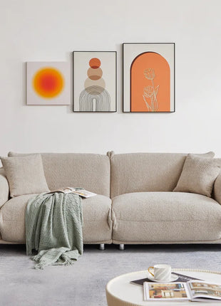 Anarii 85" W Oversized Loveseat Sofa Cloud Couch Curved Sofa Modern Sofa Living Room Couch Comfy Couch Deep Sofa