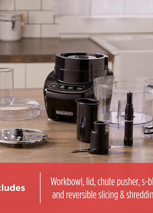 3-In-1 8-Cup Food Processor, Mutlifunctional and Dishwasher Safe, Black 450W, FP4200BC