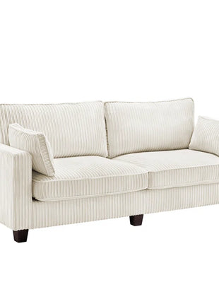 80.71'' Upholstered Square Arm Standard 3 Seater Sofa