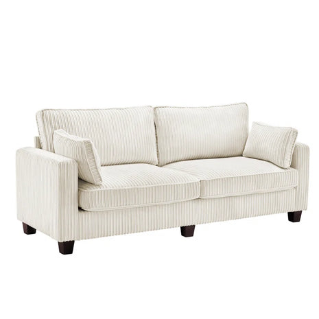 80.71'' Upholstered Square Arm Standard 3 Seater Sofa