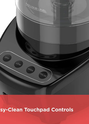 3-In-1 8-Cup Food Processor, Mutlifunctional and Dishwasher Safe, Black 450W, FP4200BC