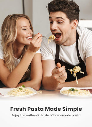 Pasta Maker, 9 Adjustable Thickness Settings 2-In-1 Pasta Machine with Rollers and Cutter, Noodle Maker for Pasta, Dumpling Skin, Spaghetti, Fettuccini, Lasagna