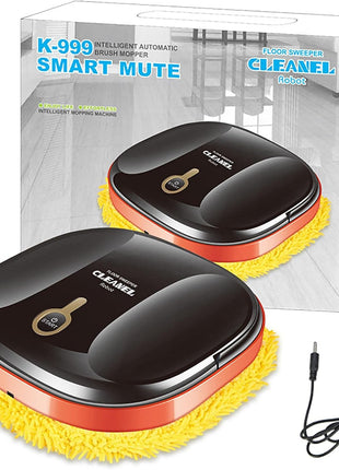 Lazy Home Smart Mopping Robot,Automatic Floor Mopping Robot Wet and Dry,Robot Vacuum,Sweeping Robot Household Mop,Sweeping Robot Vacuum Cleaner,Robot Vacuum Pet Hair,Robot Vacuum Cleaner (B, Black)