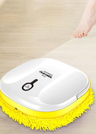 Lazy Home Smart Mopping Robot,Automatic Floor Mopping Robot Wet and Dry,Robot Vacuum,Sweeping Robot Household Mop,Sweeping Robot Vacuum Cleaner,Robot Vacuum Pet Hair,Robot Vacuum Cleaner (B, Black)