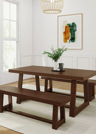 Linzy 6-Person Solid Wood Dining Set