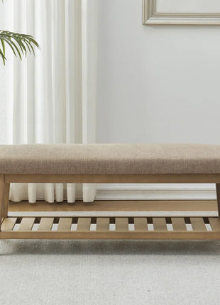 Hahnville 43.3'' W Upholstered Storage Bench