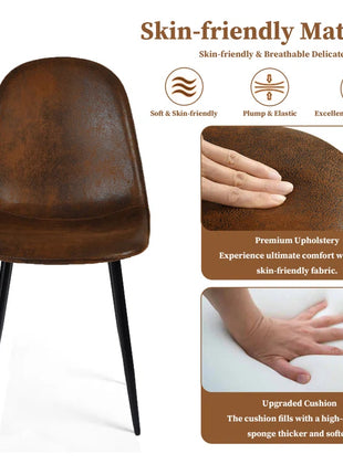 Delfinia Upholstered Side Dining Chair for Living Room Kitchen Dining Room