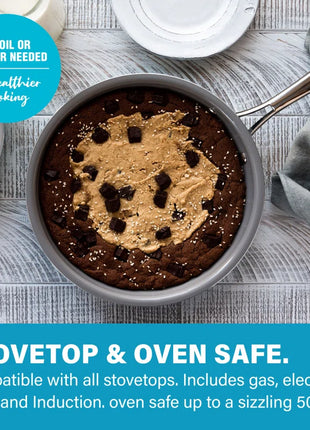 Aqua Blue 12 Piece Nonstick Ceramic Cookware Set, Oven & Dishwasher Safe