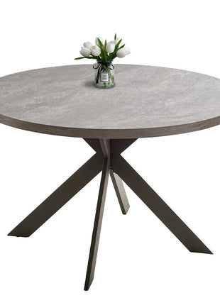 Garrell 46‘’ round Dining Table, Mid-Century round Kitchen Table for 4 Person, Modern Leisure Coffee Table