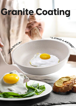 15 Pieces Nonstick Cookware Sets Induction Pots and Pans Set