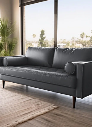 Burkleigh 70.1'' Faux Leather Sofa